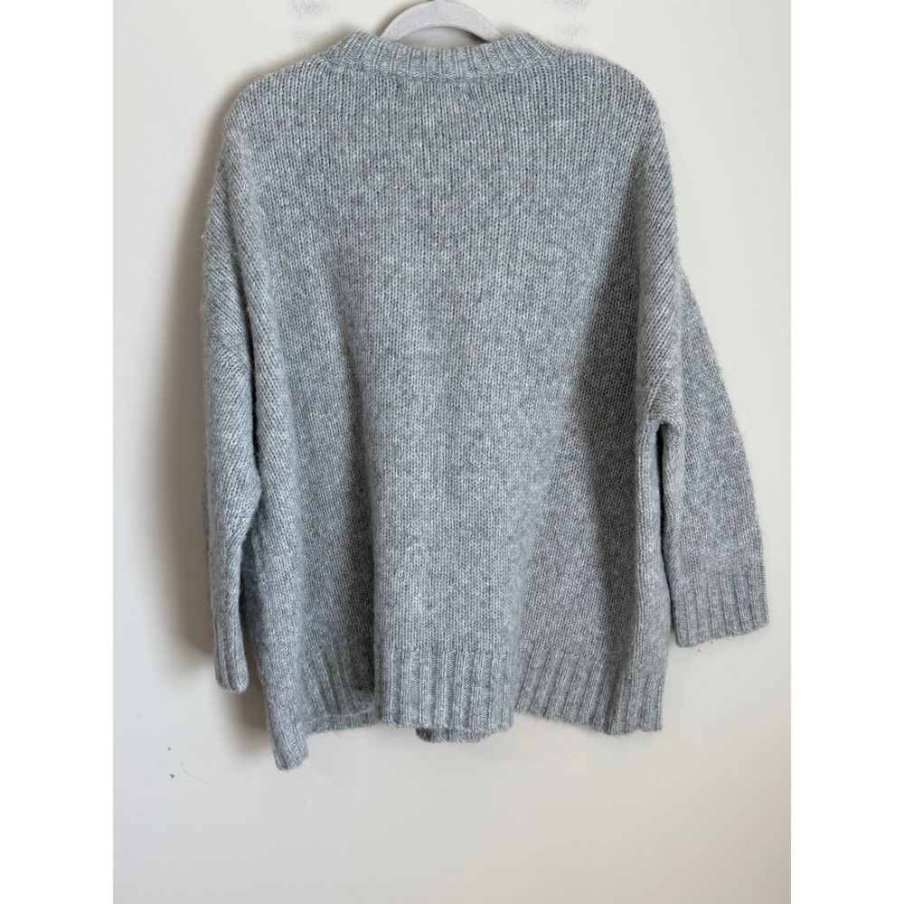 Jenni Kayne Baby Alpaca Everyday Sweater Womens Large Grey Oversized EUC - Picture 10 of 12